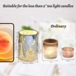 Votive Candle Holders, SunGlee Tealight Candle Holder with Gift Box, Glass Candl... - Image 9