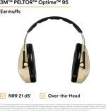 3M PELTOR Hearing Protection Optime 95 Earmuffs, Adjustable Earcups, E-A-Rfit Co... - Image 4