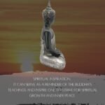 Bellaa Buddha Statue Zen Home Decor 8 inch Mindfulness Meditation Sculpture Peac... - Image 5