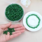 600pcs 6MM Green Glass Beads Handcrafted Round Lampwork Smooth Loose Bracelet Be... - Image 5
