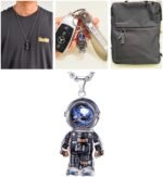 Astronaut Pendant Necklace Unique steampunk Pendant Trendy and Cool Accessory as... - Image 3
