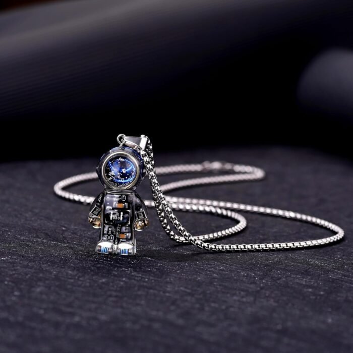 Astronaut Pendant Necklace Unique steampunk Pendant Trendy and Cool Accessory as... - Image 5