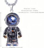 Astronaut Pendant Necklace Unique steampunk Pendant Trendy and Cool Accessory as... - Image 6