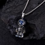 Astronaut Pendant Necklace Unique steampunk Pendant Trendy and Cool Accessory as... - Image 8