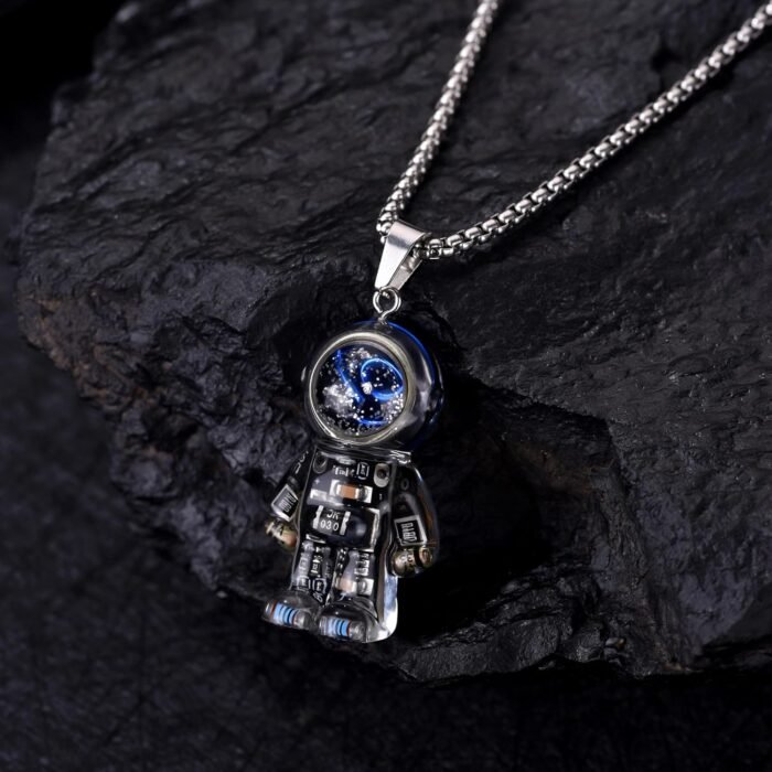 Astronaut Pendant Necklace Unique steampunk Pendant Trendy and Cool Accessory as... - Image 9