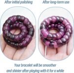 Natural Bodhi Seeds Beaded Bracelets, Zen Fidget Stretch Bracelet Alleviate Anxi... - Image 6