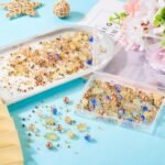1400 Pcs Assorted Glass Beads for Jewelry Making,Ocean Theme Crystal Beads,Round... - Image 4
