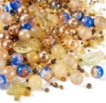 1400 Pcs Assorted Glass Beads for Jewelry Making,Ocean Theme Crystal Beads,Round... - Image 9