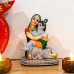 Maa Yashoda Krishna Murti Statue - 5.7” Hindu God Lord Krishna Idol Gift for Dev... - Image 4