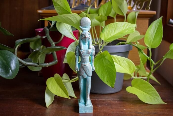 Discoveries Egyptian Imports - Egyptian God Ra Statue Patina Large - 8" - Made i... - Image 3