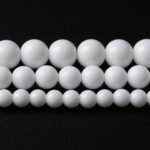 45PCS 8MM Natural White Agate Stone Beads Round Shape Suitable for Jewelry DIY B... - Image 3