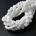 45PCS 8MM Natural White Agate Stone Beads Round Shape Suitable for Jewelry DIY B... - Image 6