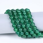 60pcs 6mm Natural Gemstone Beads Green Agate Beads Round Loose Beads for Jewelry... - Image 4