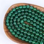 60pcs 6mm Natural Gemstone Beads Green Agate Beads Round Loose Beads for Jewelry... - Image 5