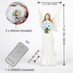 Starryfill 11.8"(H) Angel Figurine with Switch Remote Controller, Hand-Painted A... - Image 3