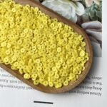 2000pcs Yellow Clay Flat Beads for Jewelry Making - Earring, Bracelet, Necklace - Image 3