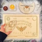 Wooden Board Game Planchette and Oracle Card Stand, Divination and Metaphysical ... - Image 4