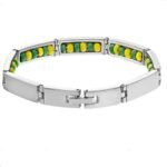 New For Style Stainless Steel Bracelet With Green And Yellow Orula Beads Elegua ... - Image 5