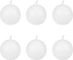 CBZ-014 6-Piece Ball Candles, 3-Inch, Whit, White, 6 Count - Image 3