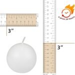 CBZ-014 6-Piece Ball Candles, 3-Inch, Whit, White, 6 Count - Image 6