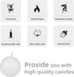 CBZ-014 6-Piece Ball Candles, 3-Inch, Whit, White, 6 Count - Image 7