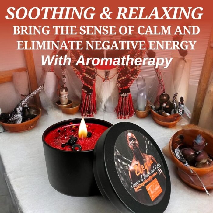 Elegua Spiritual Offering Candle (4 oz) - Image 6