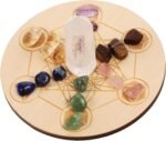 ARTIBETTER Sets Unique Crystals Chakra Board Natural Stone Divination Board Spir... - Image 8
