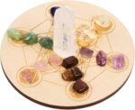 ARTIBETTER Sets Unique Crystals Chakra Board Natural Stone Divination Board Spir... - Image 9