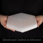 Extra Large Selenite Charging Plate – 8” Hexagon Selenite Crystal - Mined & Craf... - Image 3