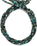 Natural African Turquoise Stone Round Loose Semi Gemstone Beads for Jewelry Maki... - Image 3