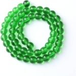 60pcs 6mm Smooth Green Crystal Glass Quartz Beads Round Loose Beads for Jewelry ... - Image 5
