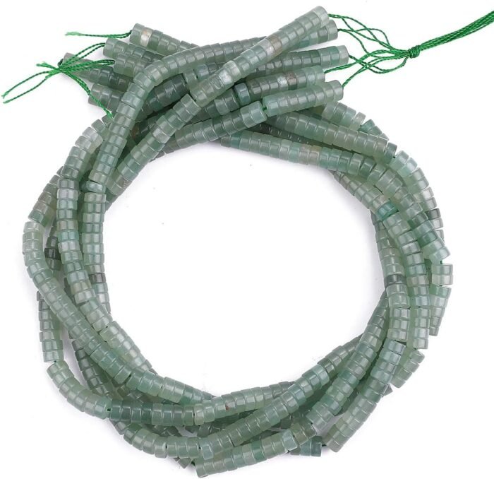 Natural Green Aventurine Spacer Beads Caps Loose Semi Gemstone for Beading Jewel... - Image 5