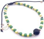 Babalawo Ide of Orula Bracelet with Natural Azabache Perfect Duo for Santeria Re... - Image 4