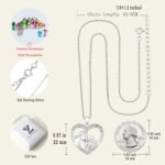 YL Horse Necklace 925 Sterling Silver Heart Pendant Animals Jewelry for Women - Image 7