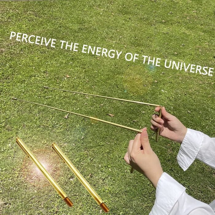 Mystic Energy Gift Box with Dowsing Brass Rod Set Include 2 Pcs Retractable Divi... - Image 3