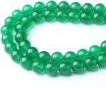 8MM Green Jade Round Loose Beads Natural Gem Beads Crystal Energy Stone Beads fo... - Image 3
