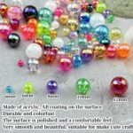 2000pcs 4mm Acrylic Round Beads AB Colors Acrylic Beads Round Spacer Beads with ... - Image 4