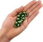 300 Acrylic Beads 12mm with 5.7mm Large Hole, Green - Image 3