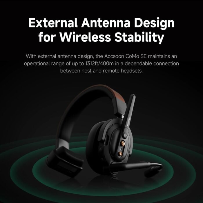 Accsoon Como SE Wireless Headset Intercom System, 5-Person 2.4GHz Full-Duplex Te... - Image 4