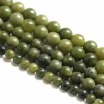 6mm 60pcs Natural Stone Chinese Green Jade Loose Beads for Jewelry Making DIY Br... - Image 6