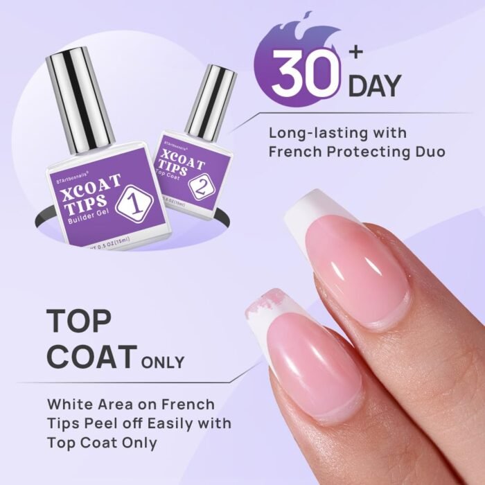 BTArtboxnails Nail Tips Builder Gel - Long Lasting 15ml Builder Gel with Portabl... - Image 3