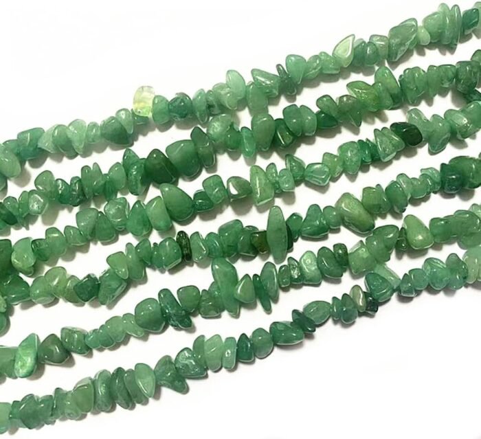 7-8mm Natural Green Aventurine Gemstone Chips Healing Gravel Bracelets Necklace ... - Image 4