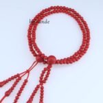 Japanese Soka Gakkai SGI Juzu Red Wood Beads Nichiren Buddhism Prayer Beads - Image 3
