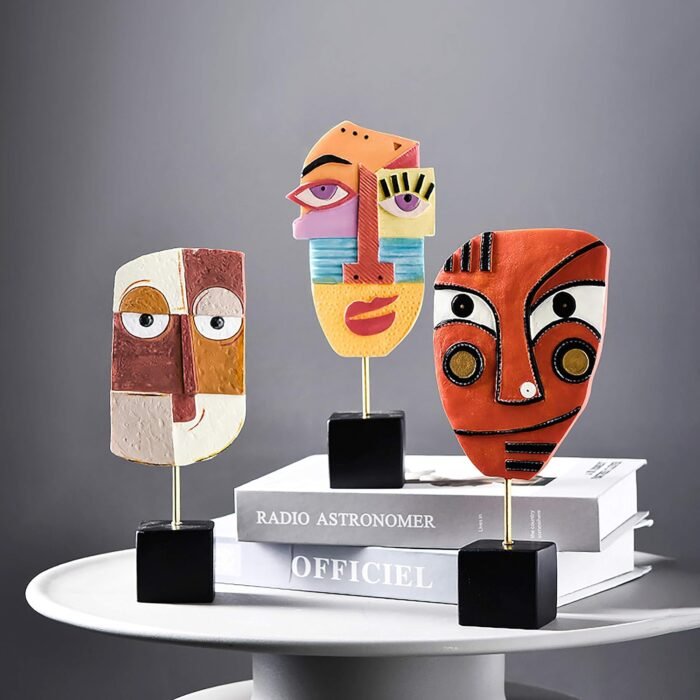 Wink - Handcrafted Statues Resin Abstract Sculpture for Home Decor Modern,Africa... - Image 3