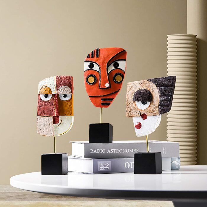 Wink - Handcrafted Statues Resin Abstract Sculpture for Home Decor Modern,Africa... - Image 4