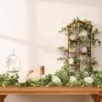 Dolicer 2Pcs 13Ft Artificial Eucalyptus Garlands with Flowers - 8 Roses, Faux Fl... - Image 7