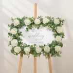 Dolicer 2Pcs 13Ft Artificial Eucalyptus Garlands with Flowers - 8 Roses, Faux Fl... - Image 9