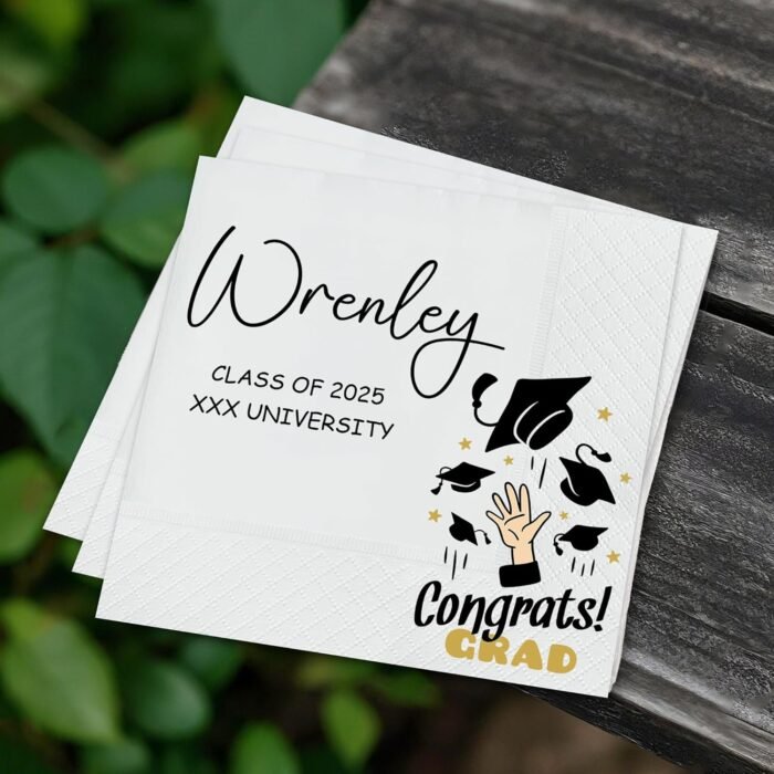 Customized Graduation Party Disposable Napkins, Graduation Decorations 2025 Naps... - Image 5