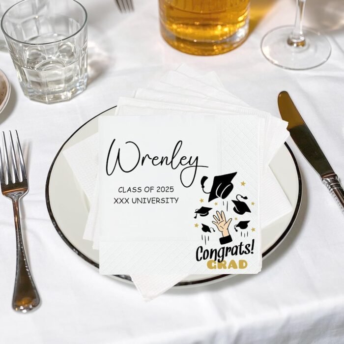Customized Graduation Party Disposable Napkins, Graduation Decorations 2025 Naps... - Image 6