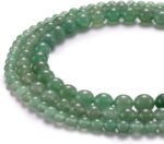 Natural Green Aventurine Jade Stone Round Loose Semi Gemstone Beads for Jewelry ... - Image 3